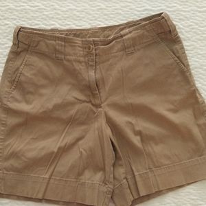 Talbots khaki shorts size 8